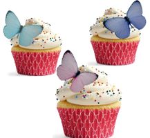 Essbare Schmetterlinge, Tortendeko, Cupcake usw