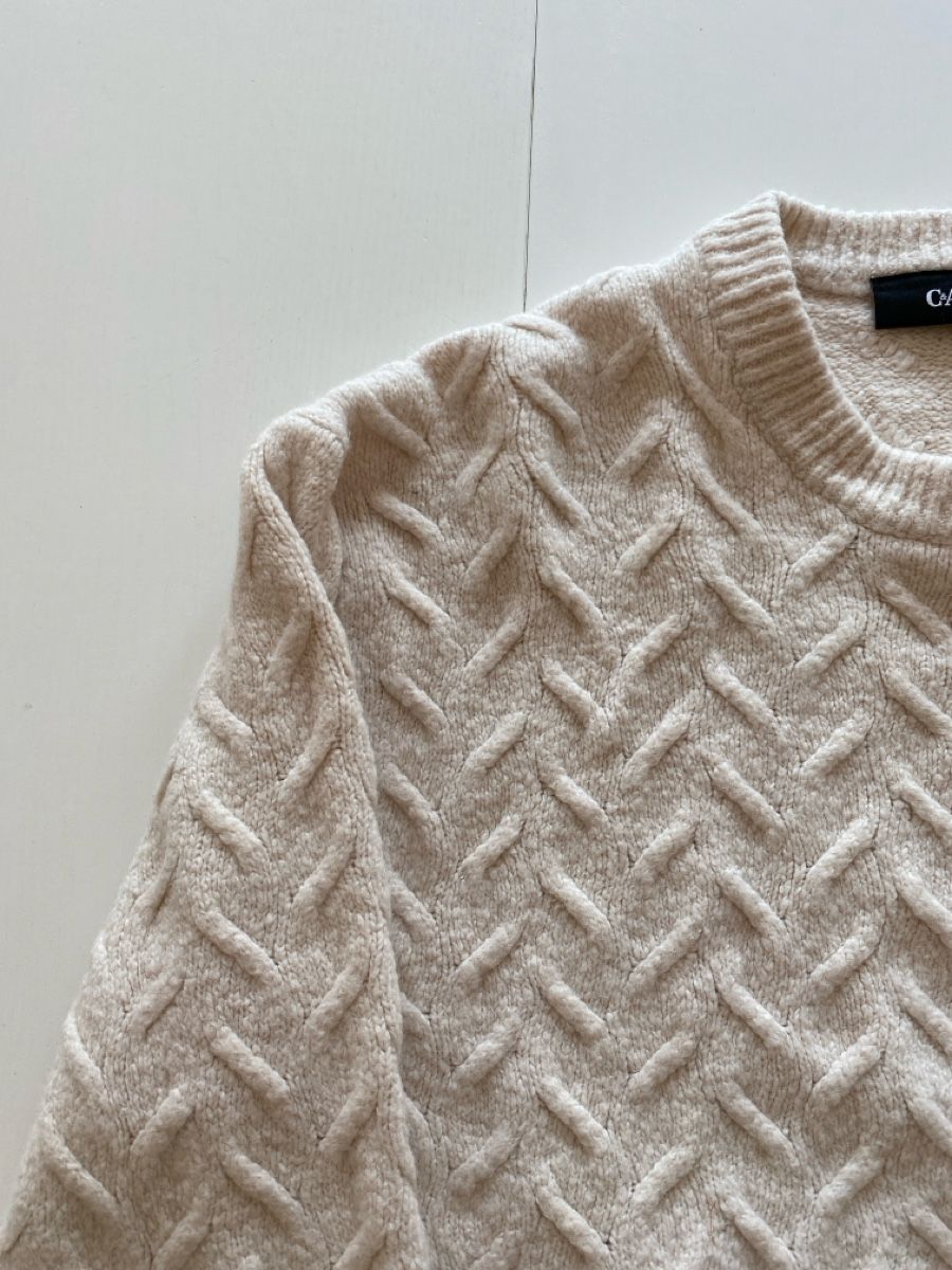 C&A Maglioni & Felpe: C&A Strickpullover, beige, Grösse L - Kuschelig Warm! – Usato da lommis venduto da inf_thv8 1