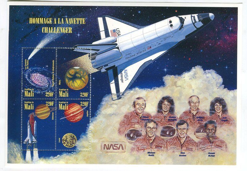 Alle Briefmarken: Block "Space Shuttle Challenger". Mali – Neu und originalverpackt aus Basel von Butsch5