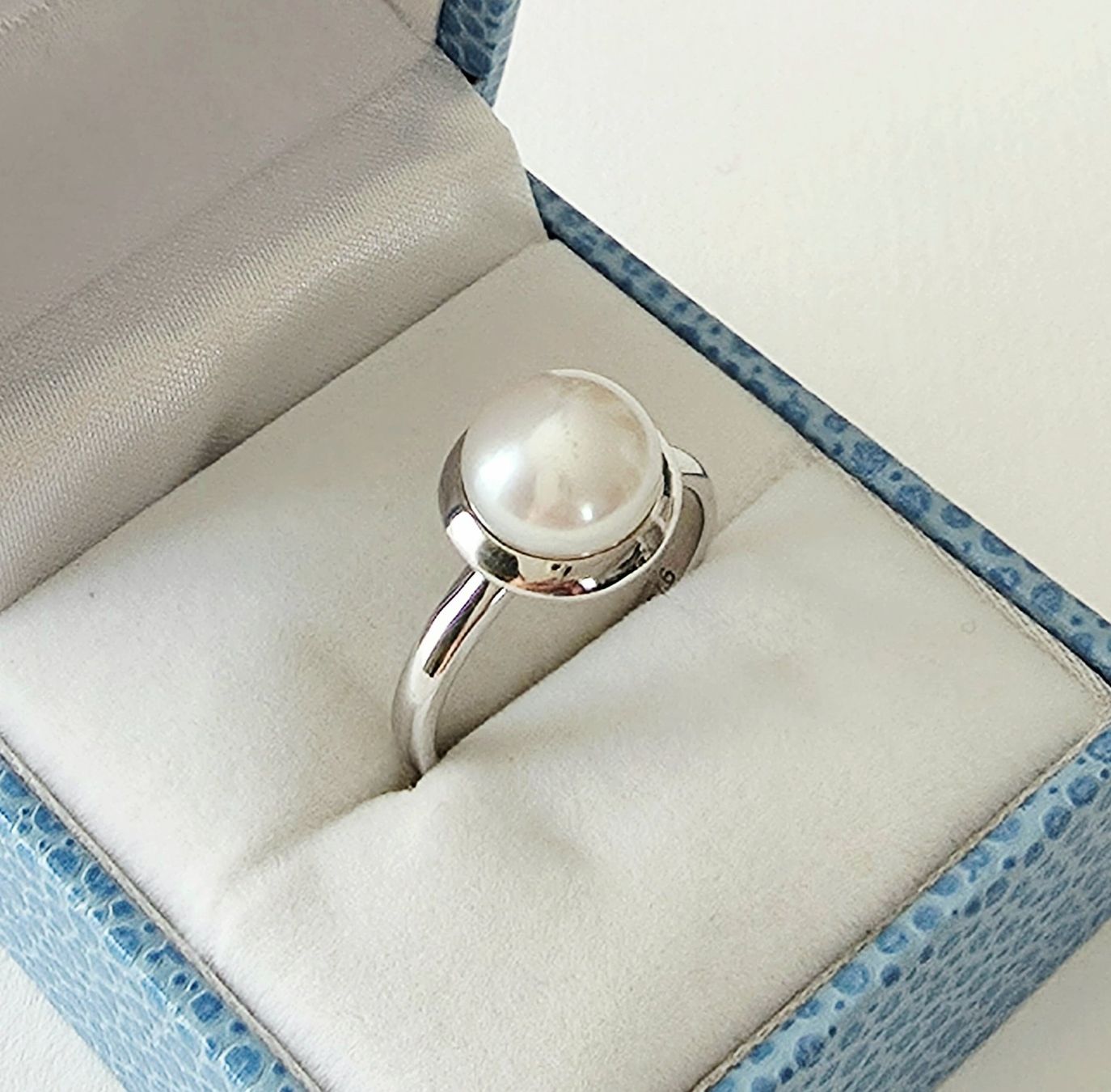 Ringe: Moderner Silber (925) Perlenring - Neu – Neu und originalverpackt aus Uetikon am See von Coralreef 2