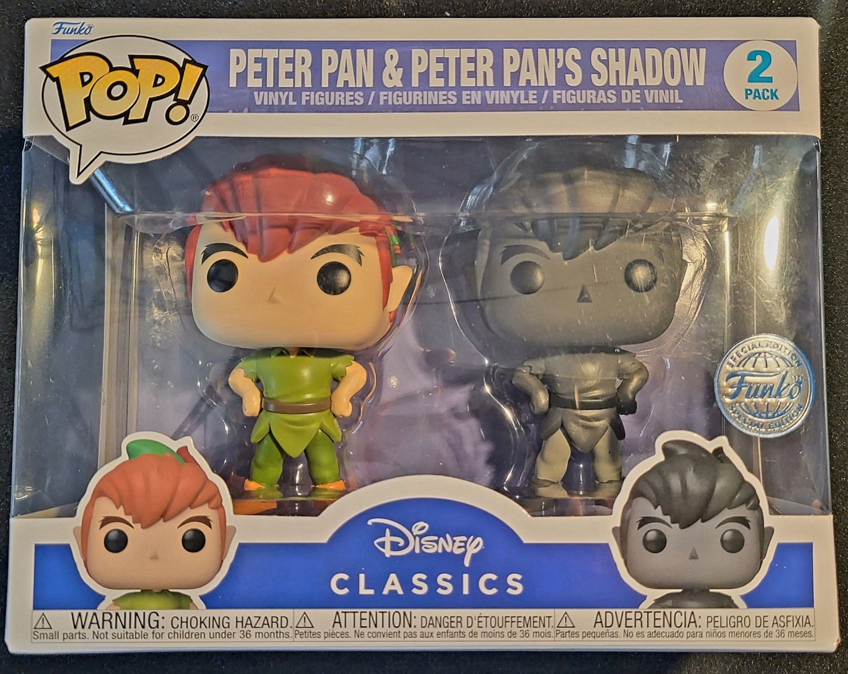 Funko Statuette: Funko Pop Disney  Peter Pan & Peter Pan's Shadow – Nuovo e nell'imballaggio originale da Montet (Glâne) venduto da KOADA