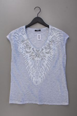 Biba Shirt mit V-Ausschnitt Gr. L blau