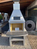 Gartencheminée Valbella Granit mit Backfach Ausstellmodell