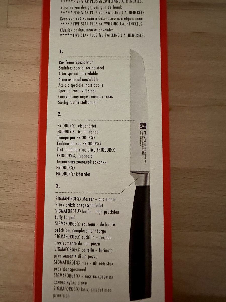 Zwilling Coltelli da cucina: ZWILLING FIVE STAR PLUS Universalmesser 13 cm NEU & OVP – Nuovo e nell'imballaggio originale da Birmensdorf ZH venduto da die_cobra_007 3