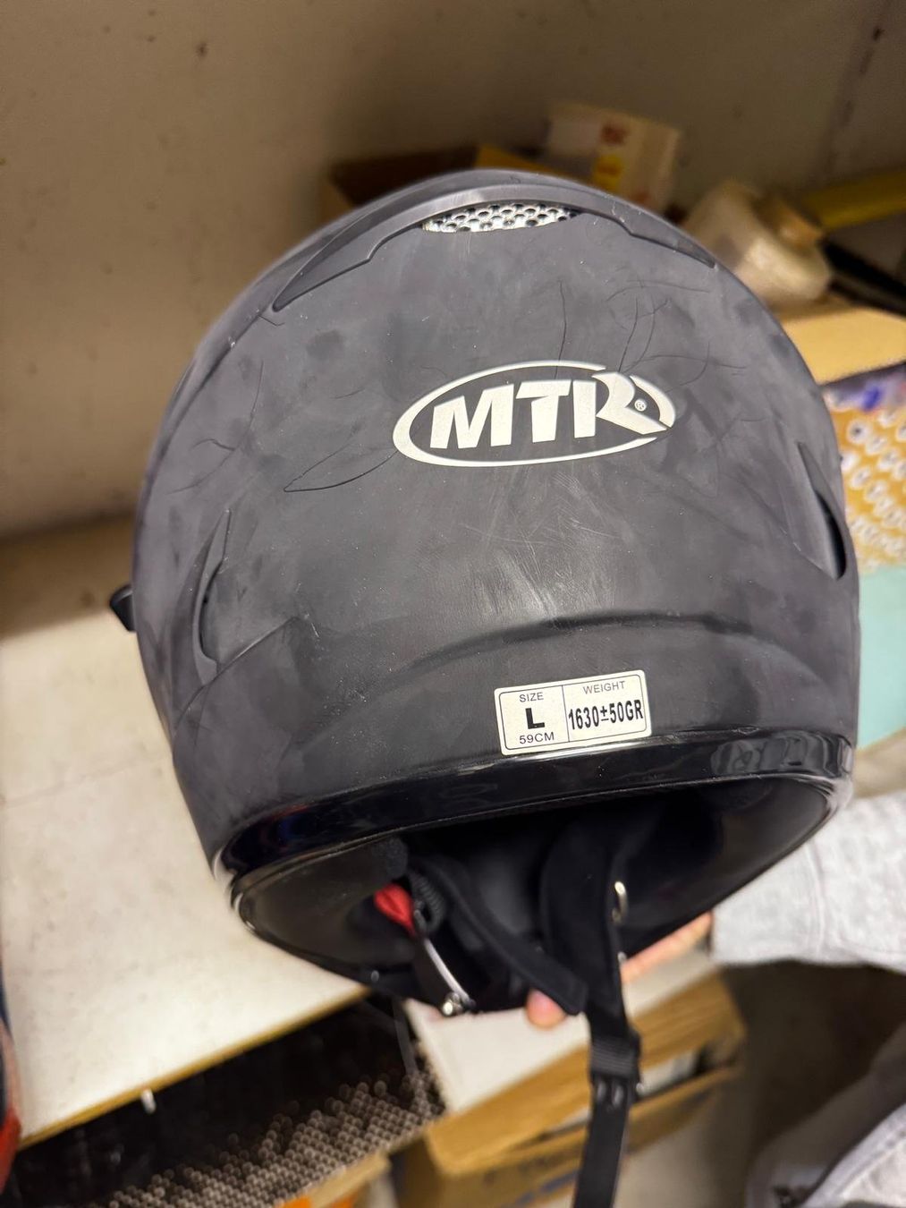 Helme & Visiere: Motorradhelm MTR schwarz Gr. L mit Visier – Gebraucht aus Neuenhof von isa.belle. 1