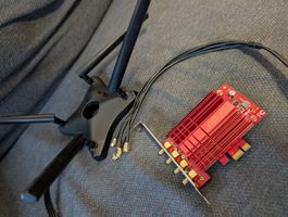 ASUS PCE-AC88 AC3100 WLAN-Karte PCIe mit Antennenbasis