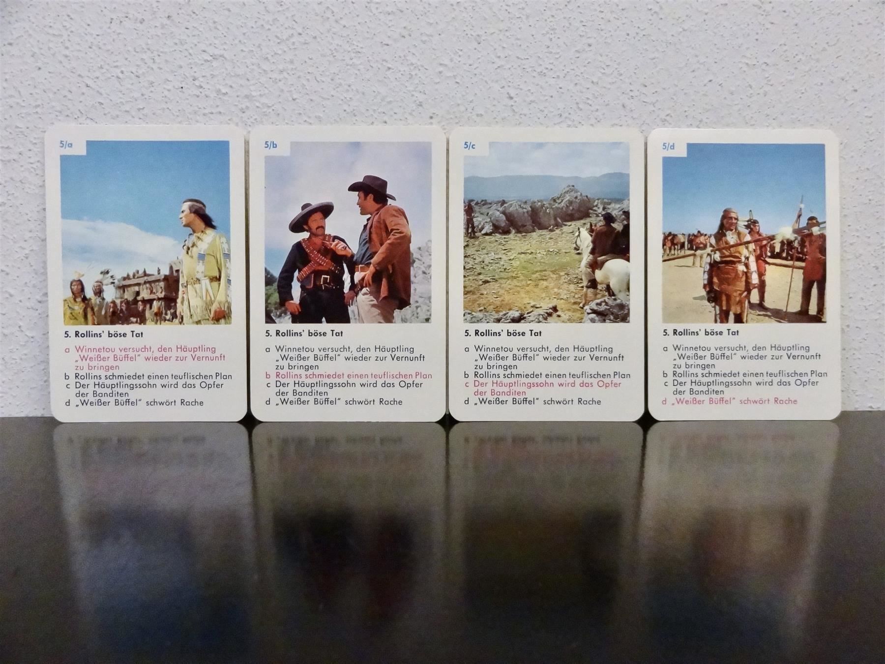 Giochi: schönes altes Quartett WINNETOU III – Usato da Kerzers venduto da wisaundso 7