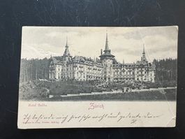 AK  ca. 1900  Zürich  Hotel Dolder geknickt   (G987)