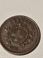 Schweiz 1 Rappen 1912 Kupfer Münze Sammlerstück guter Zust