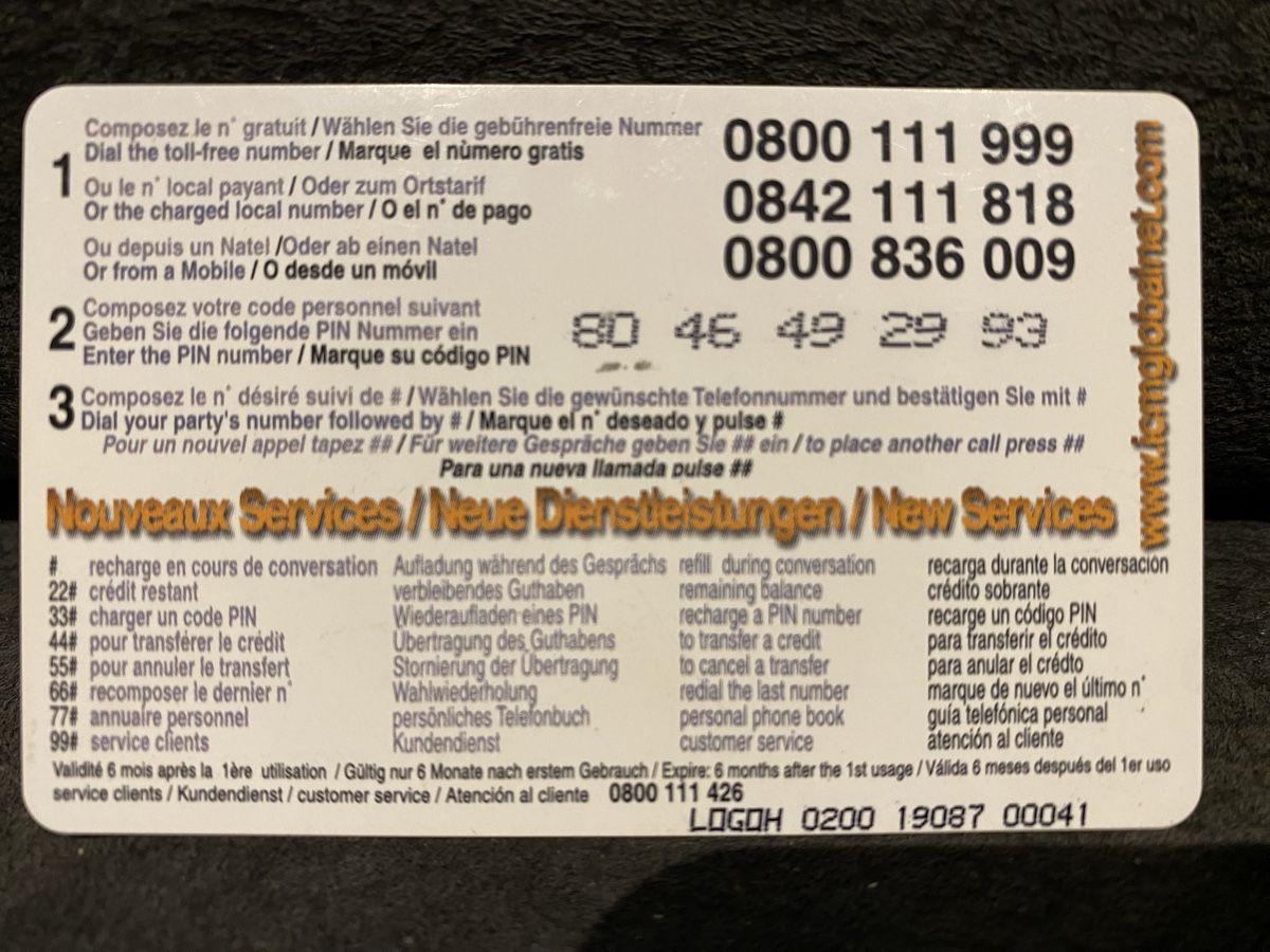 Schede telefoniche: Carte – Usato da Lausanne venduto da babacard10 1