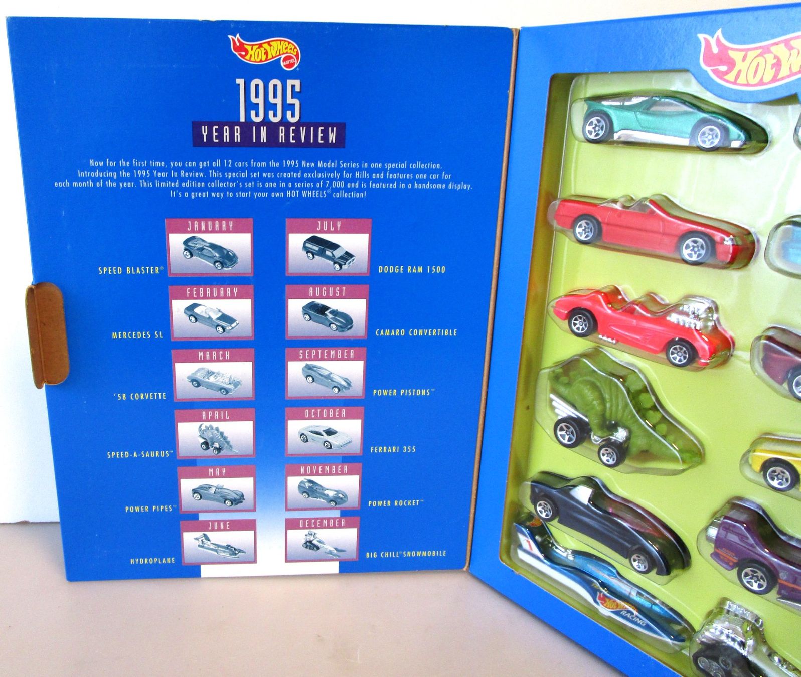 Hot Wheels Modellini d'auto: 12 HOT WHEELS COFFRET " HILLS 1995 " - 14065 – Nuovo e nell'imballaggio originale da Chêne-Bourg venduto da breno56 6
