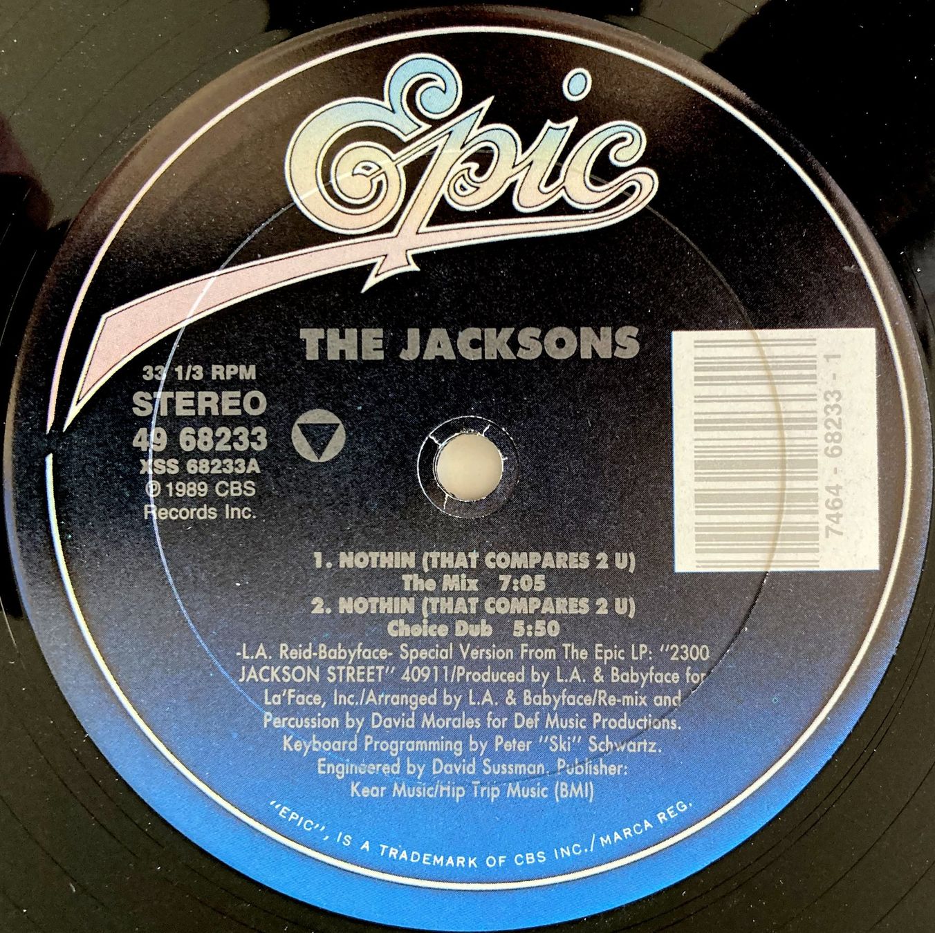 Schallplatten: THE JACKSONS - NOTHIN (THAT COMPARES 2U) – Gebraucht aus Bottens von hotter-than-hell 2