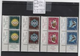 1948 Sondermarken für Oympischen Winterspiele in St. Moritz