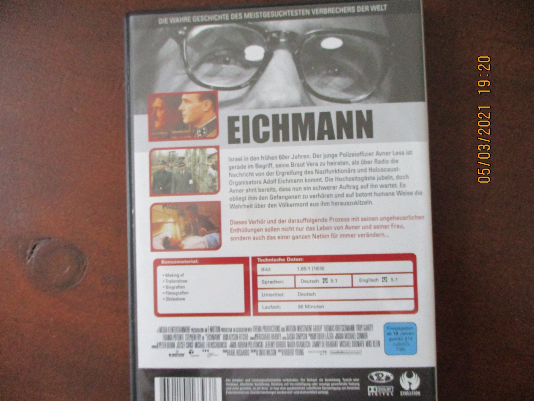 Tous les DVDs: Eichmann – D'occasion à Liestal par Disc-Point 1
