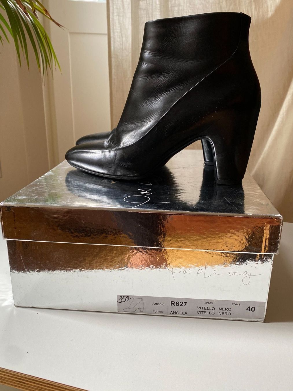 Scarpe da donna: Calf leather bootie black size 40 – Usato da Zürich venduto da FEC75