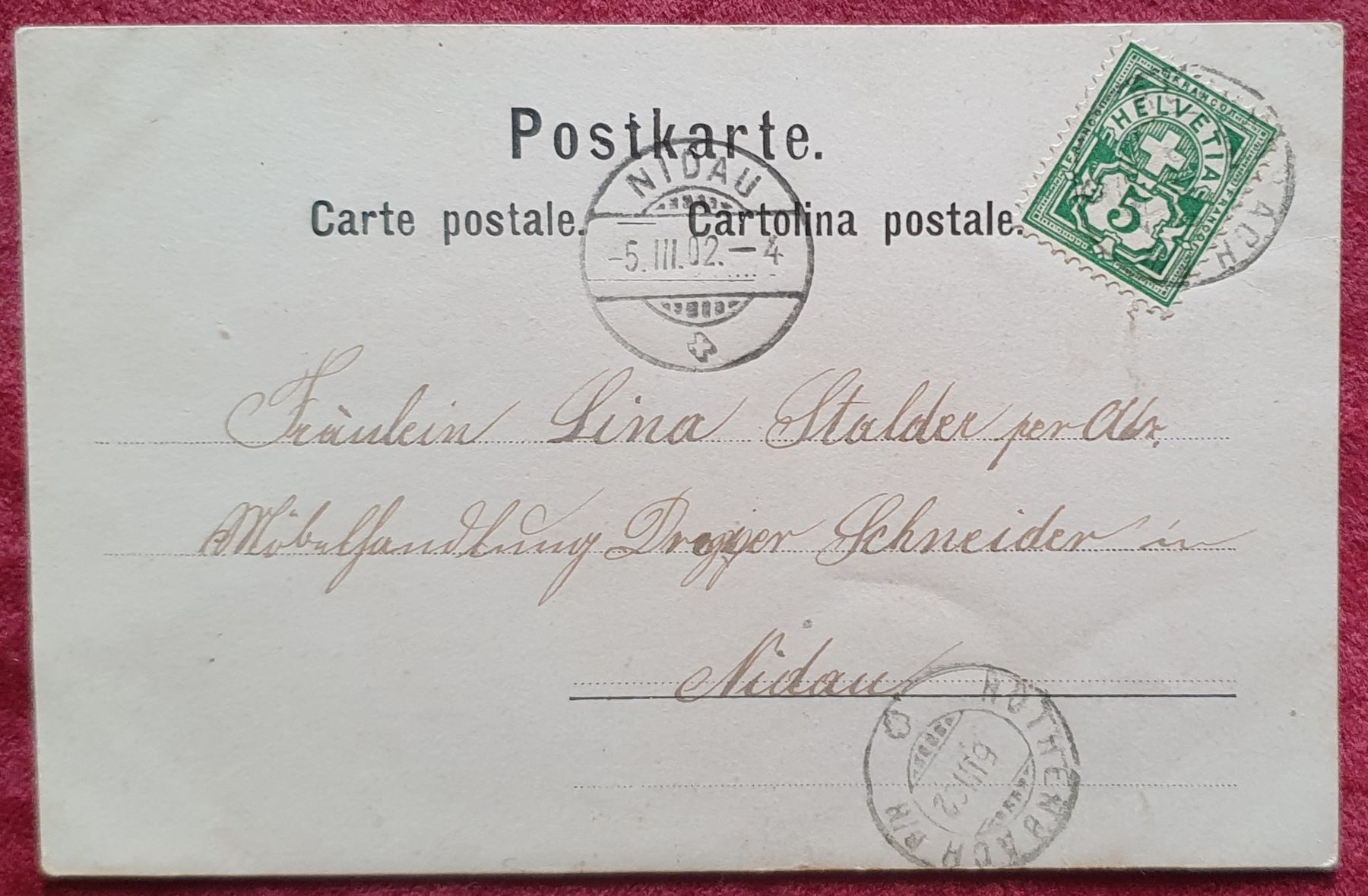 Ansichtskarten: Gruss aus Heimenhausen 1902 – Gebraucht aus Kreuzlingen von Rschweiz1 1