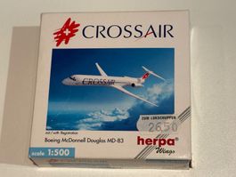Herpa Crossair Boeing MD-83 1:500 Modellflugzeug