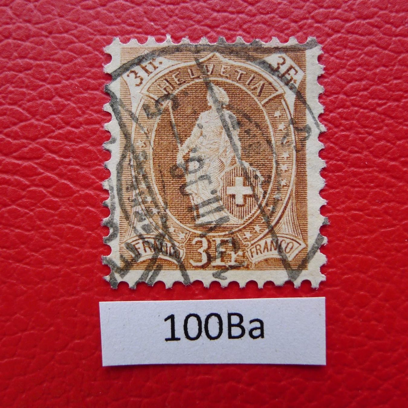 Alle Briefmarken: 1908: Stehende: Nr.100Ba gestempelt Kat: 140.-, tadellos – Gebraucht aus Sursee von Luzernerraute 1