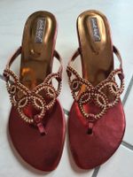 Elegante indische Sandaletten mit Strass Gr. 39 ungetragen