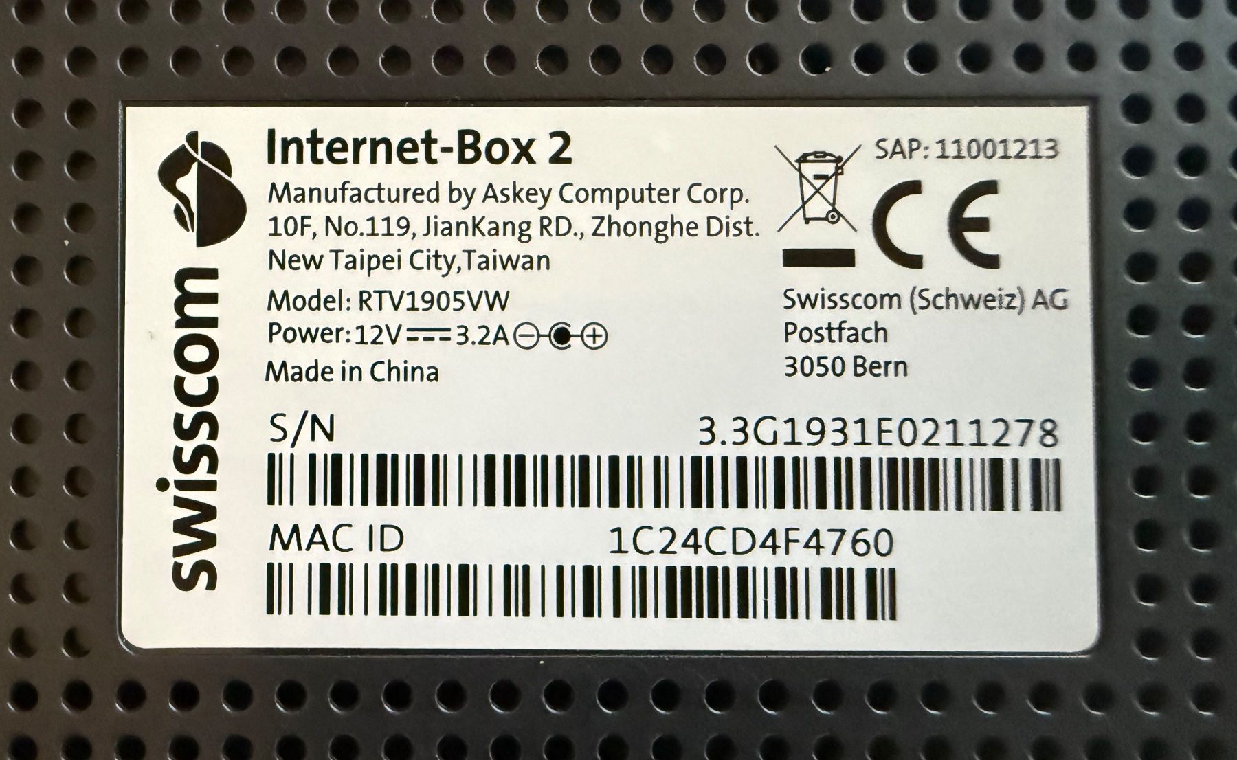 Swisscom Modems & Router: Internet-Box 2, Swisscom – Gebraucht aus Barberêche von morning57 2