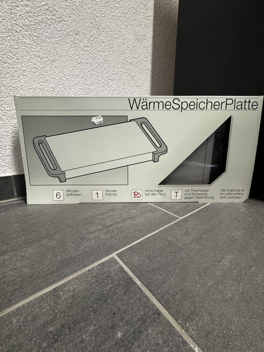 Elettrodomestici da cucina: Wärme Speicher Platte – Nuovo e nell'imballaggio originale da Affeltrangen venduto da Fuelli03