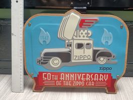 plaque publicitaire Zippo 50th anniversary