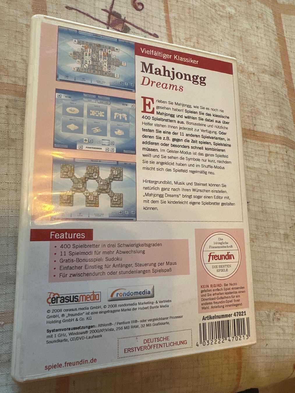 Giochi: Mahjong Dreams PC-Spiel – Usato da Schaffhausen venduto da D-MAC 1