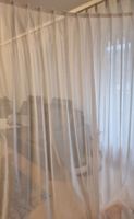 Vorhang halbtransparent weiss sehe guter Zustand