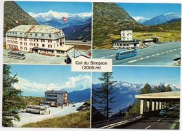 COL DU SIMPLON Bus und Auto