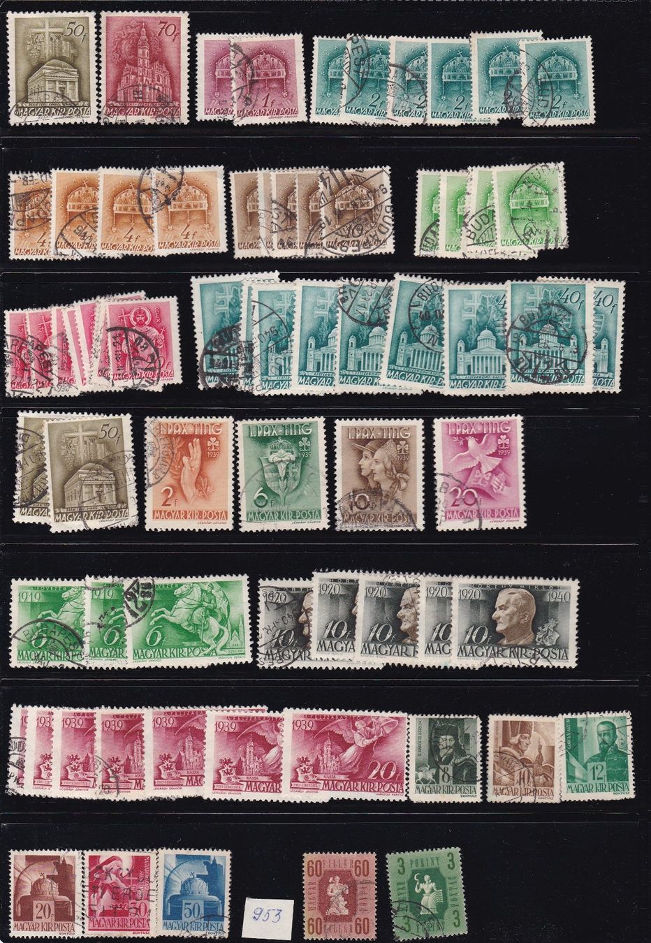 Tutti i francobolli: Briefmarken Seiten "Ungarn" – Usato da Münchwilen AG venduto da Nesar 7