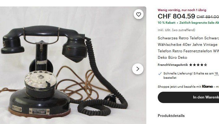Telefone: Burgunder Mod.1924 Telefon / téléphone 1930 – Gebraucht aus Collonges von arashee 9