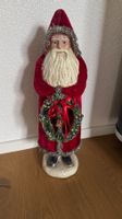 Spezieller Deko Weihnachtsmann mit Samtkleid H43 / NP 120