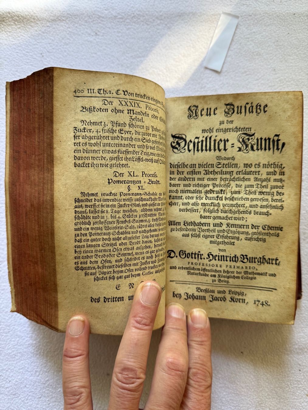 Libri: Destillierkunst 1747/1748 – Usato da Bern venduto da xberg36 4