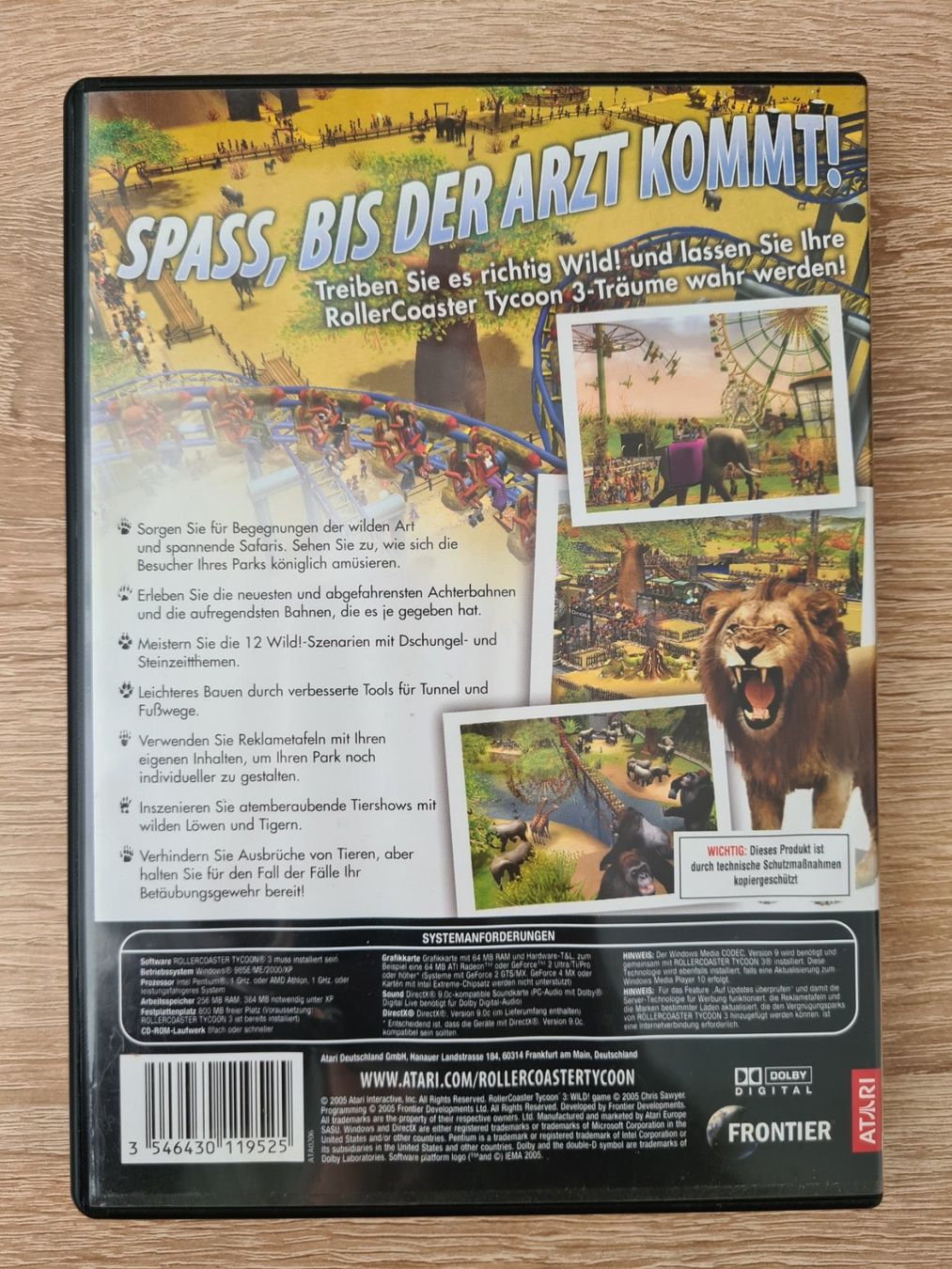 Spiele: RollerCoaster Tycoon 3 Wild! (German Cover) - PC – Gebraucht aus Carouge GE von Gasco 1