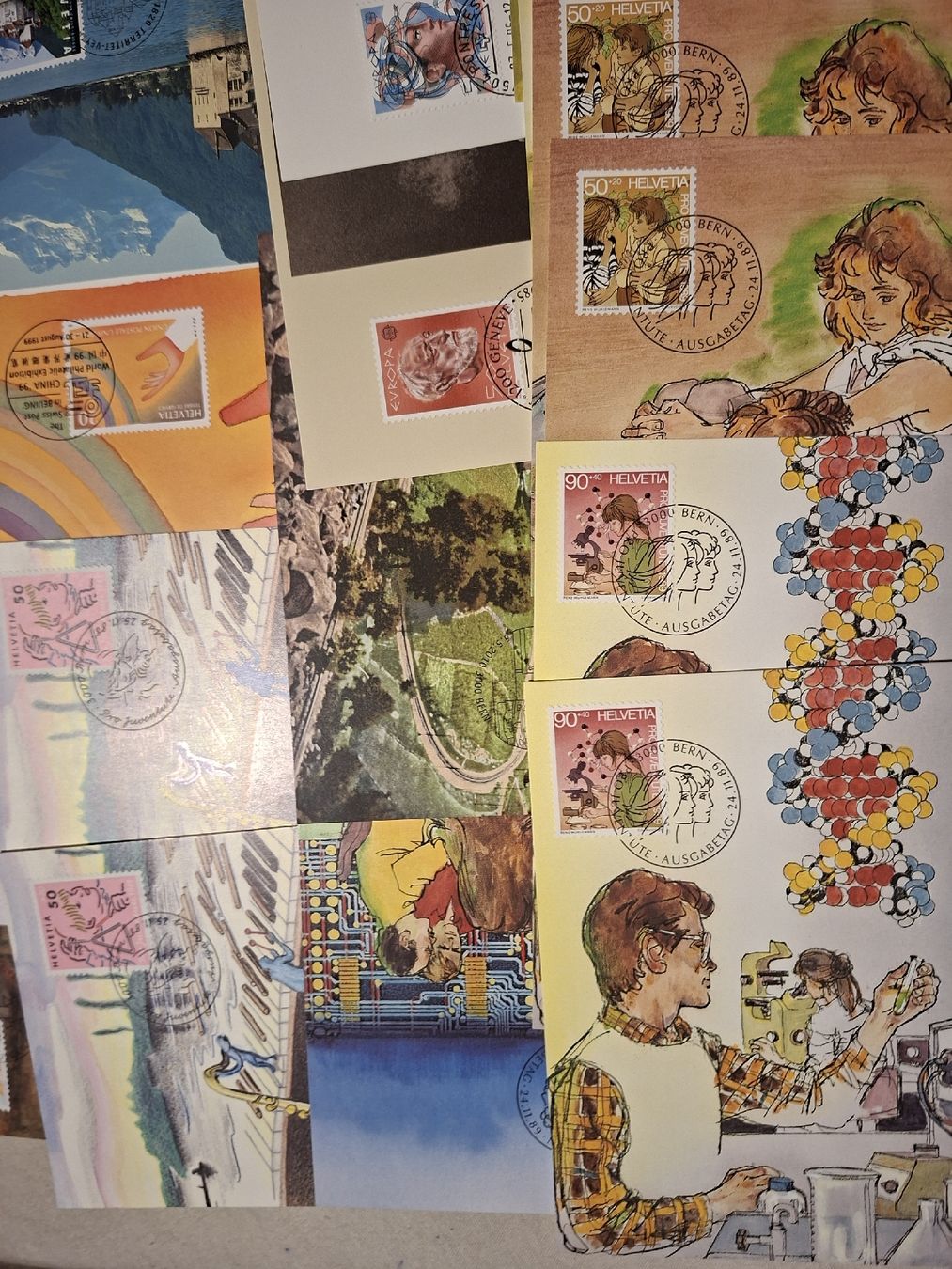 Alle Briefmarken: Lot diverser Maximumkarten Schweiz – Gebraucht aus Balgach von SIMEON27 1