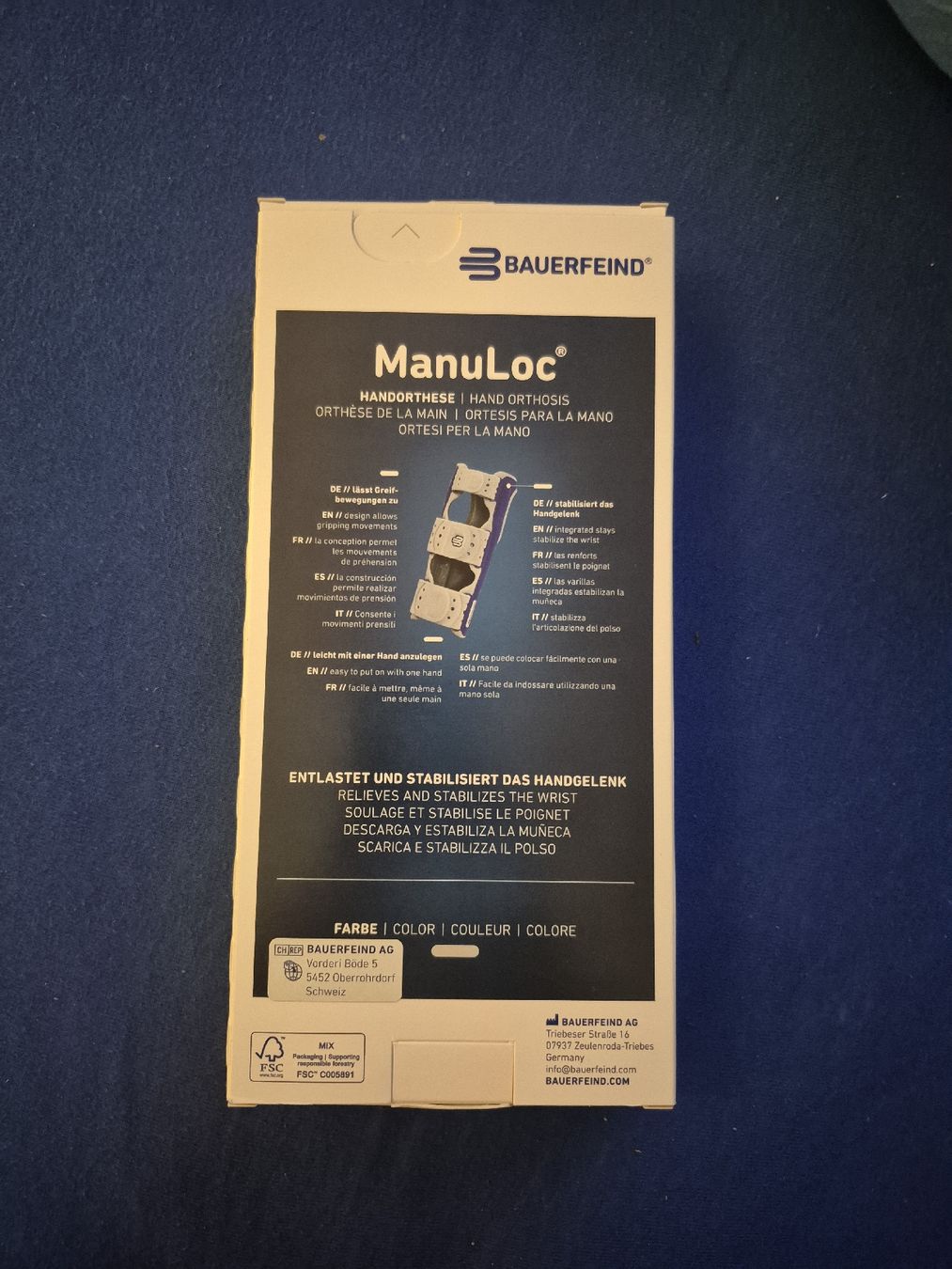 Appareils médicaux: Bauerfeind Manuloc Handorthese – Neuf avec emballage d'origine à Steinmaur par Psiana_lover20 1