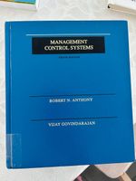 Management Control Systems - Robert N. Anthony Vijay Govind.