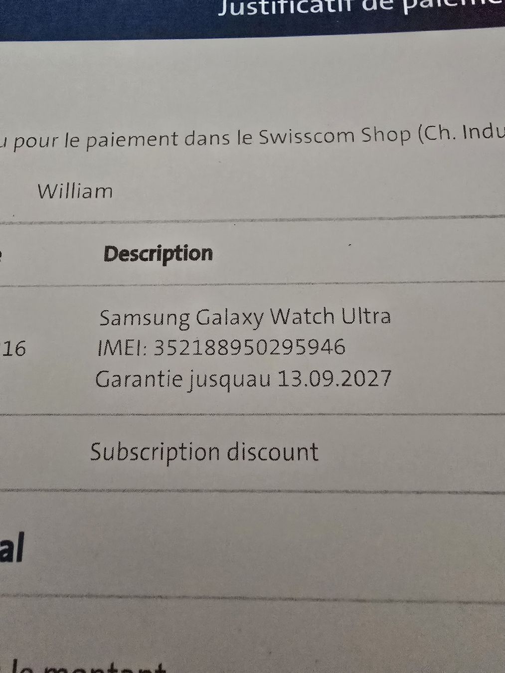 Samsung Smartwatch: Samsung Galaxy Watch Ultra – Usato da Crassier venduto da Mimikaki 2