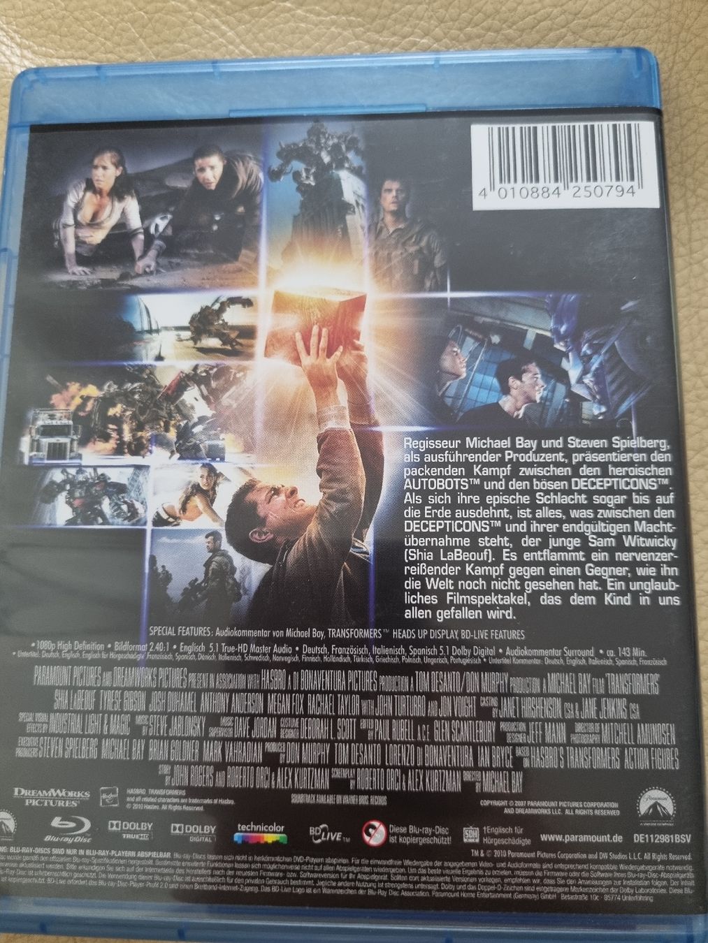 Tutti i DVDs: Blu-ray Transformers Action Film gebraucht – Usato da Thierachern venduto da rob_xm6d 1