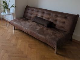 Canapé convertible mid-century modern Maison du Monde marron