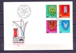 CH FDC Pro Juventute Satz 1981
