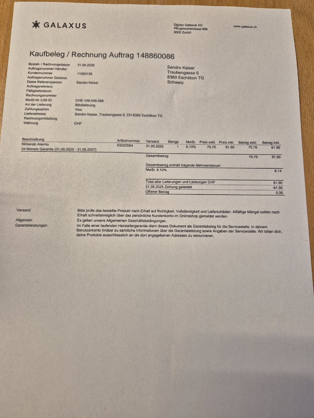 Nintendo Sveglie: Nintendo Alarmo – Usato da Eschlikon TG venduto da ordnas2007 2