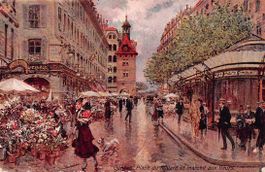 SOUVENIR de GENEVE - Marche aux fleurs 1919