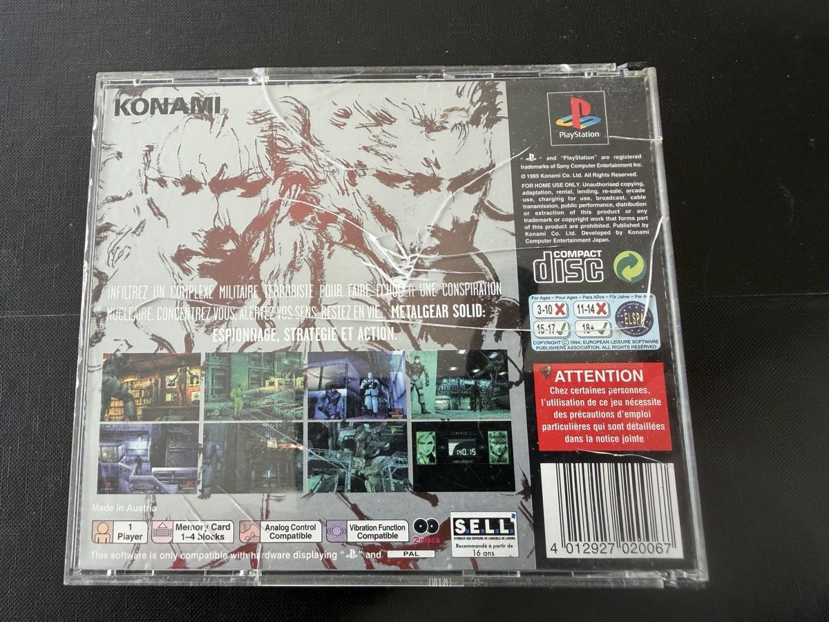 Spiele: Jeu PS : METALGEAR SOLID (PAL) – Gebraucht aus Savigny von Matgab94 1