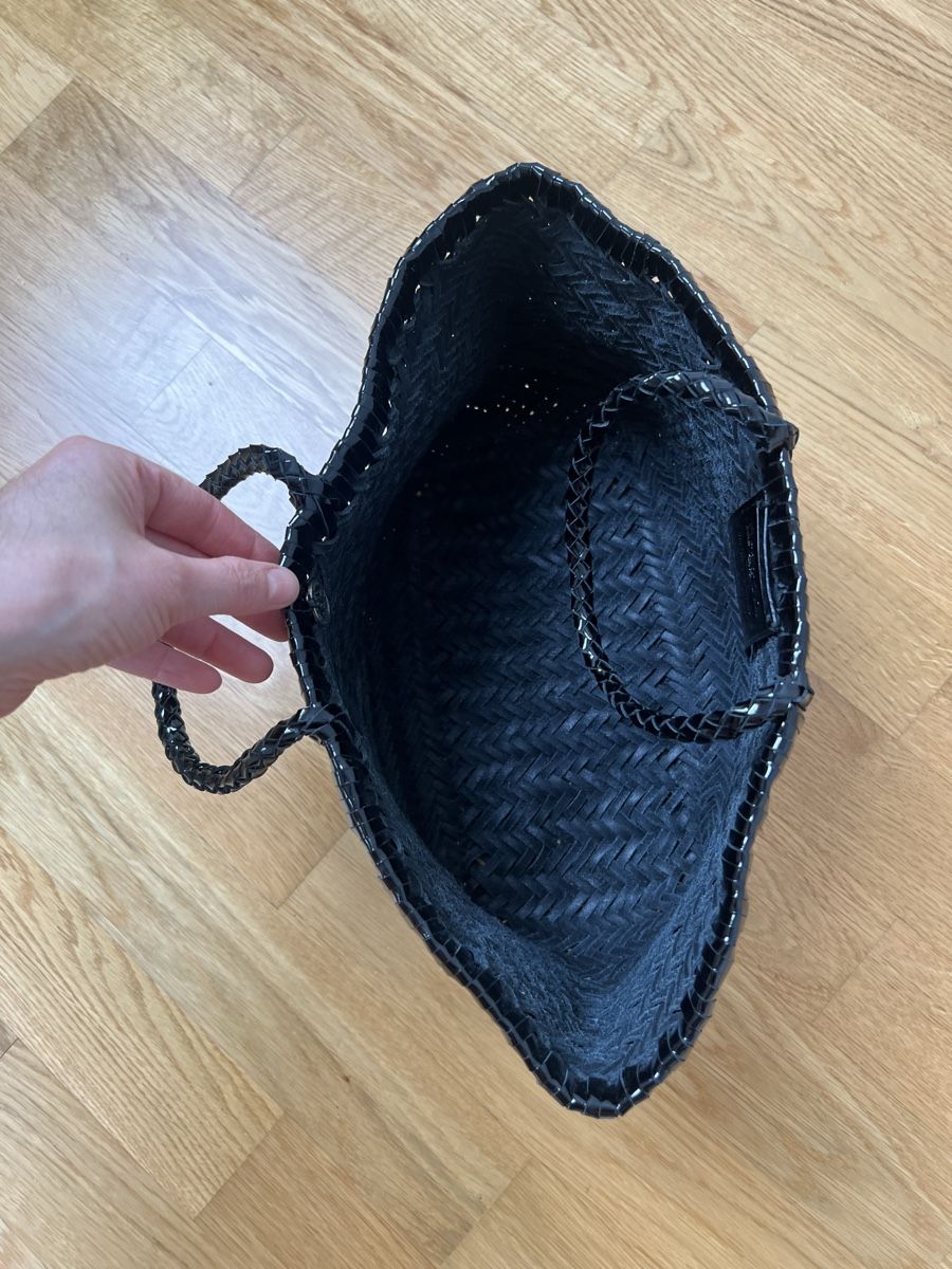 Borse da donna: DRAGON DIFFUSION Handwoven Leather Tote Bag Small Black – Nuovo (secondo la descrizione) da Basel venduto da VanessaM83 1