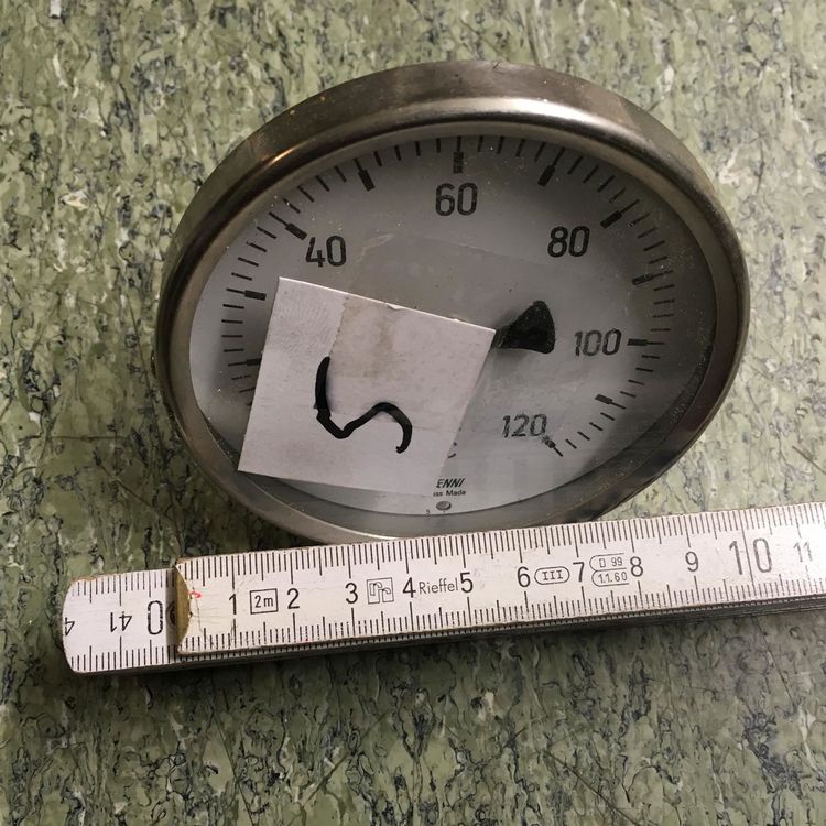 Circrane Rundes Wandthermometer Mit Hygrometer - 13,25 Zoll Groß, Keine Batterie Nötig