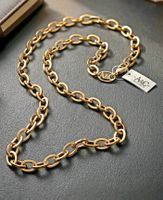 Edle A&C Vergoldete Gliederkette (86 cm) - Neu