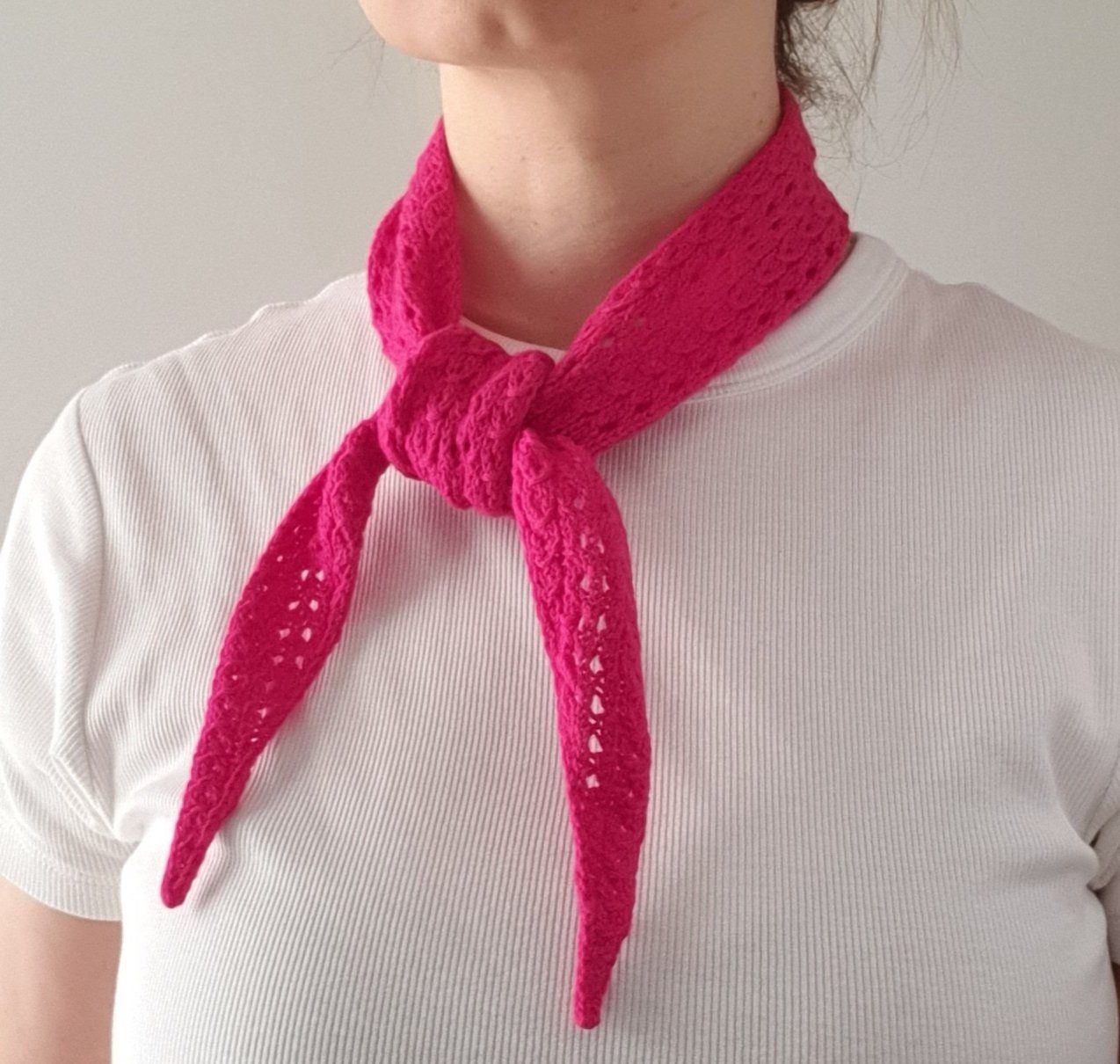 Foulards, Tücher & Schals: Mini scarf, Strickschal, Handgestrickt, Unikat, Geschenk – Neu und originalverpackt aus Neunkirch von Sandramay 7