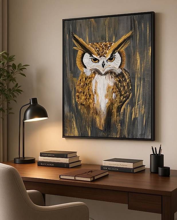 Gemälde: Acrylbild: Der goldene Blick – Neu (gemäss Beschreibung) aus Safenwil von KOlorwork_Studio