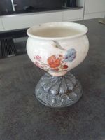 Blumentopf Keramik mit Fuss Verzierungen gebraucht